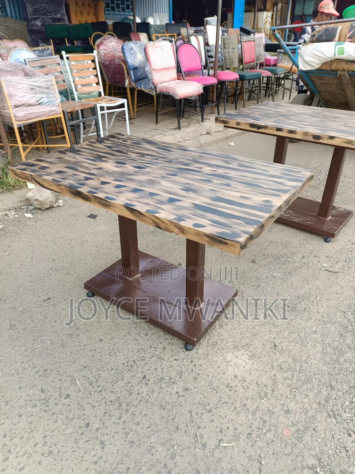 Restaurant Table, Big Size With a Rustic Finish 