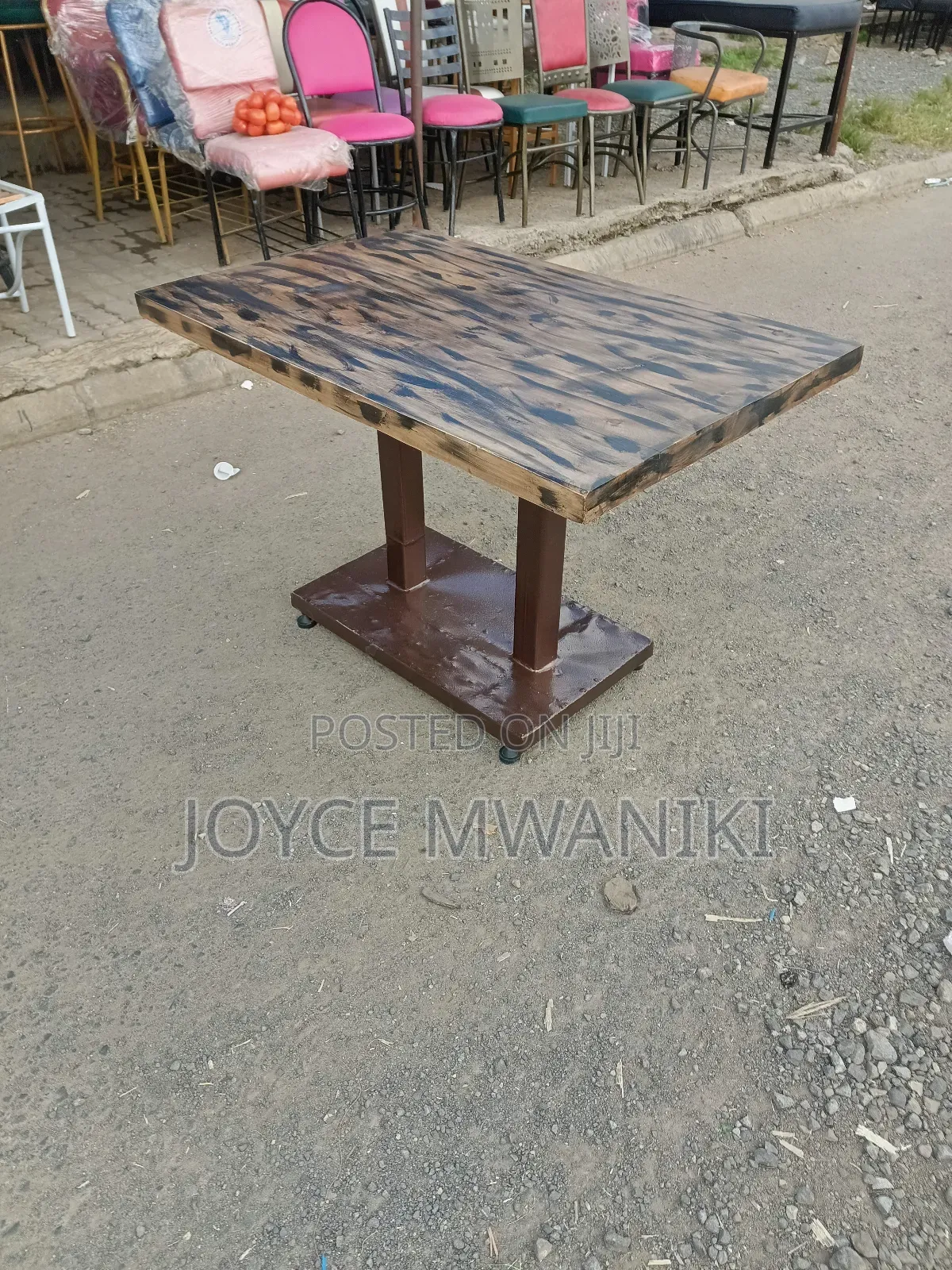 Restaurant Table, Big Size With a Rustic Finish 