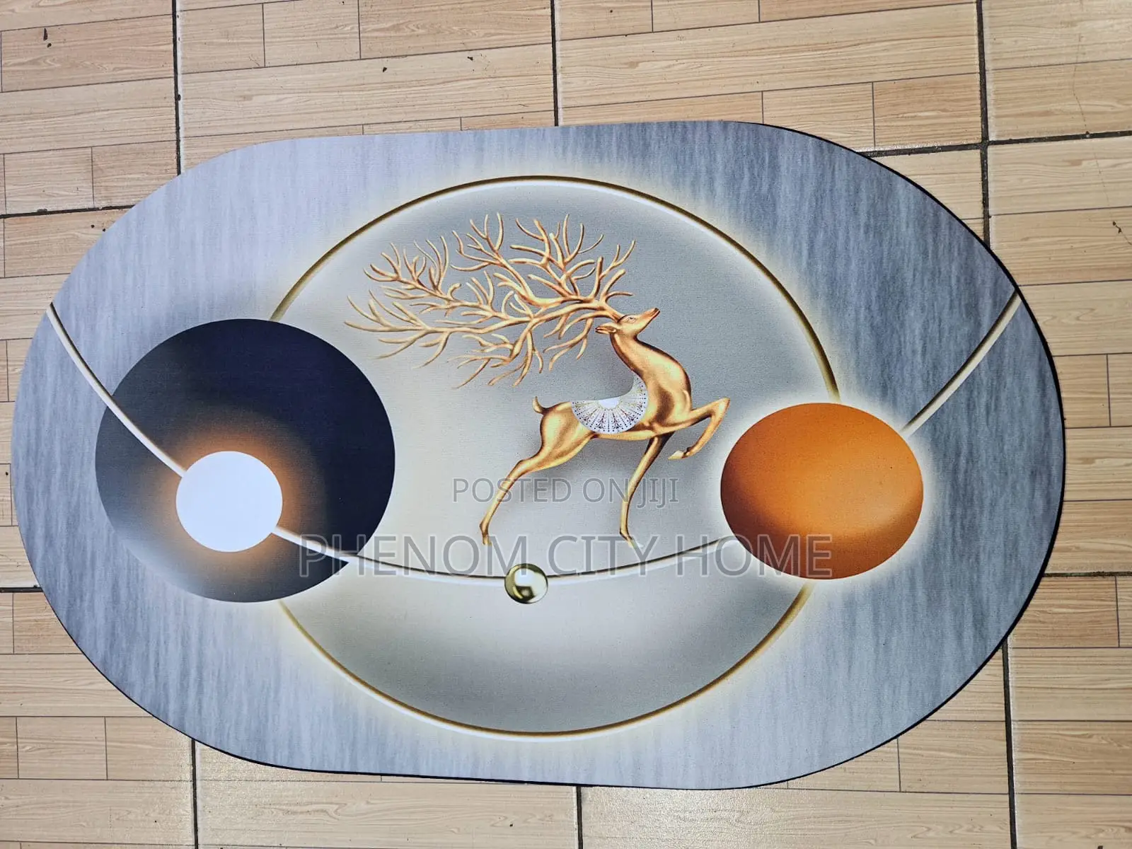 Oval Marble Antislip Bathroom Mats Available