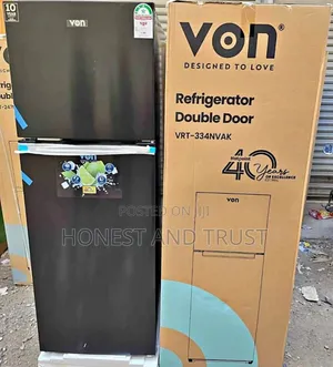 Von 334 Litres No Frost Double Door Refrigerator