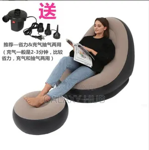 Inflatable Lazy Sofa With Foot Step