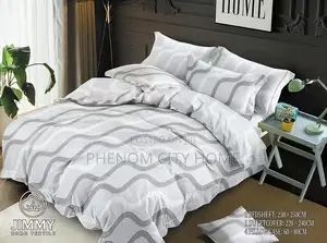 Patterned Cotton Double-Sided Duvet Cover Sets