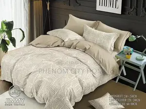 Beige Cotton Double-Sided Duvet Covers Available