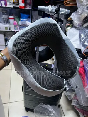 Grey With Black Gym Neck Support Travel Pillows at 1000
