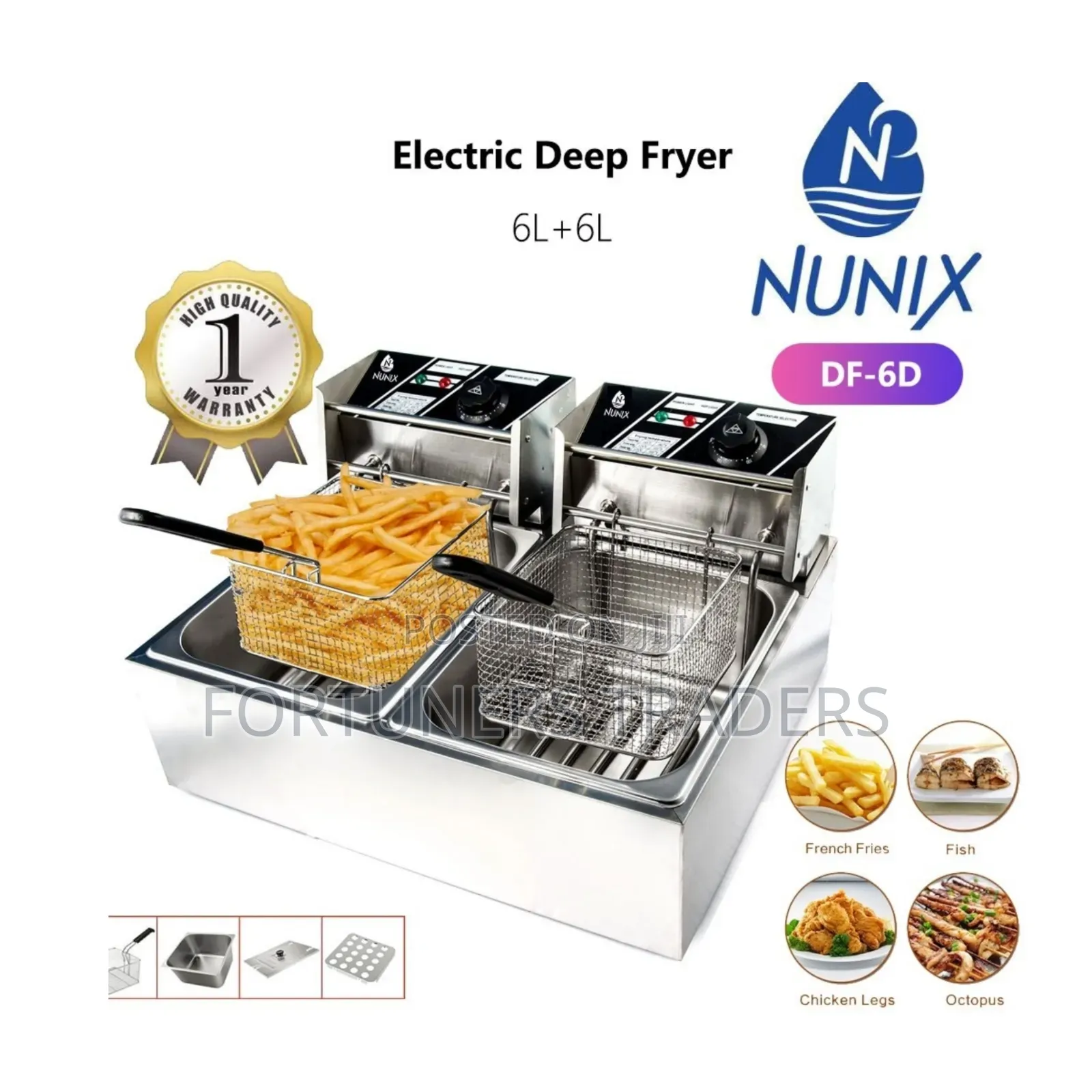 Double Deep Fryer .
