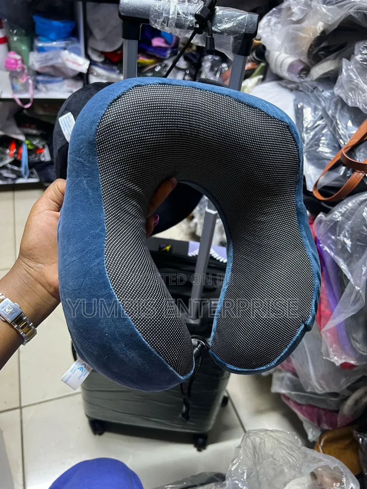 Blue Black Neck Rest Pillow at 1000 Microfiber Neck Pillow