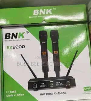 BNK Bk-8200 Dual Uhf Wireless Microphone