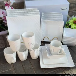 24 PCS Square Dinner Set.