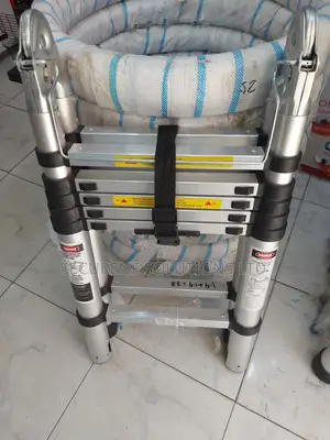 1.9m By 1.9m Double Telescopic Ladder, An A-frame Ladder
