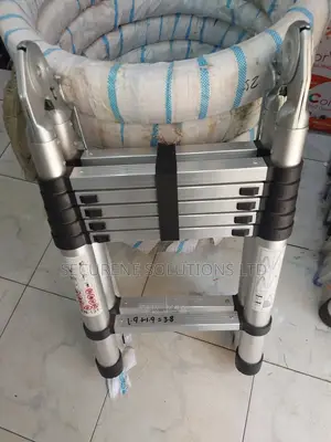 1.9m By 1.9m Double Telescopic Ladder, An A-frame Ladder