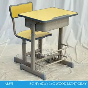 Kid's Furniture:Vibrant Mesh School Desk Set for Kid's