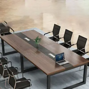 Boardroom Table:Prestige 2400mm Fixed-Top Meeting Table