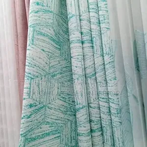 Curtains Green Pattern Curtain Quality Available