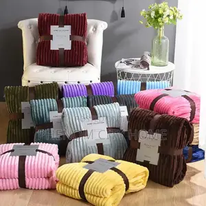 Soft Plain Fleece Velvet Throw Blankets