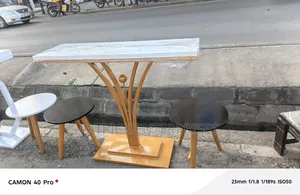 Modern Metallic Console Table