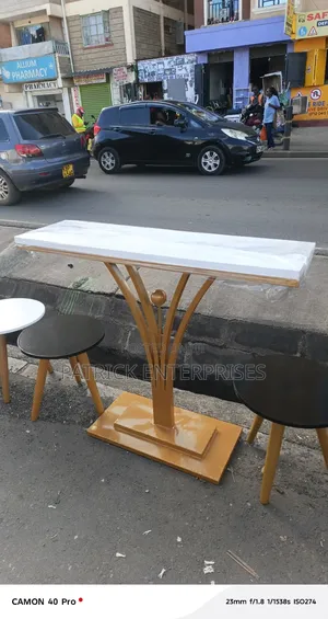 Modern Metallic Console Table