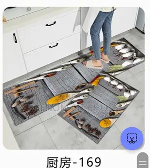 Durable Kitchen Mats Set With Rubber Bottom