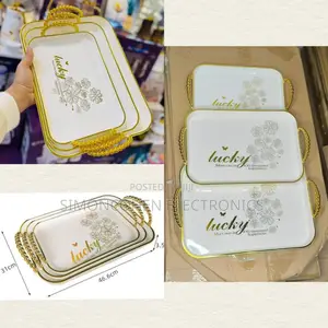 3pc Exquisite Serving Tray Set