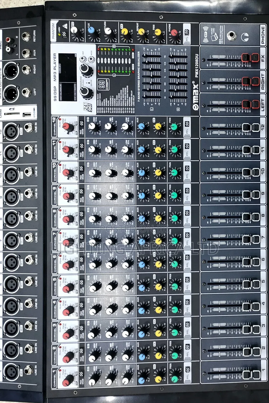 12 Channels Max Proffesional Powered Mixer Usb/Bt