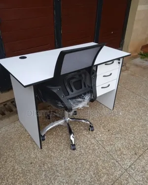 White Office Table1.2m With Secretariat Smart Chair