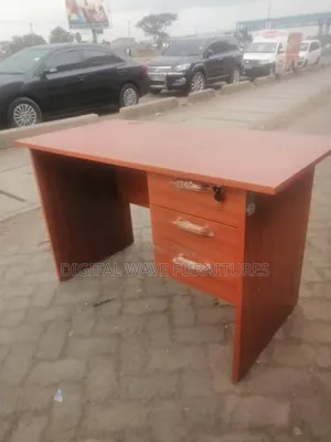 Brownish Lockable Office Table