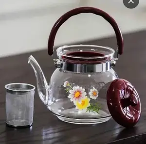 Glass Heat Resistant Infuser Kettle