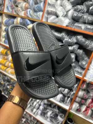 Quality Branded Nike Rubber Sole Open Slides Shoes