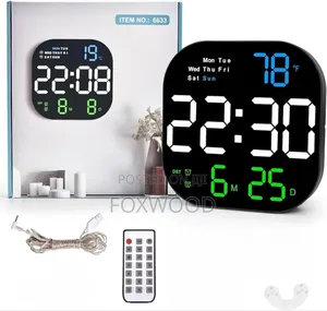 Led Large Digital Wall Clock