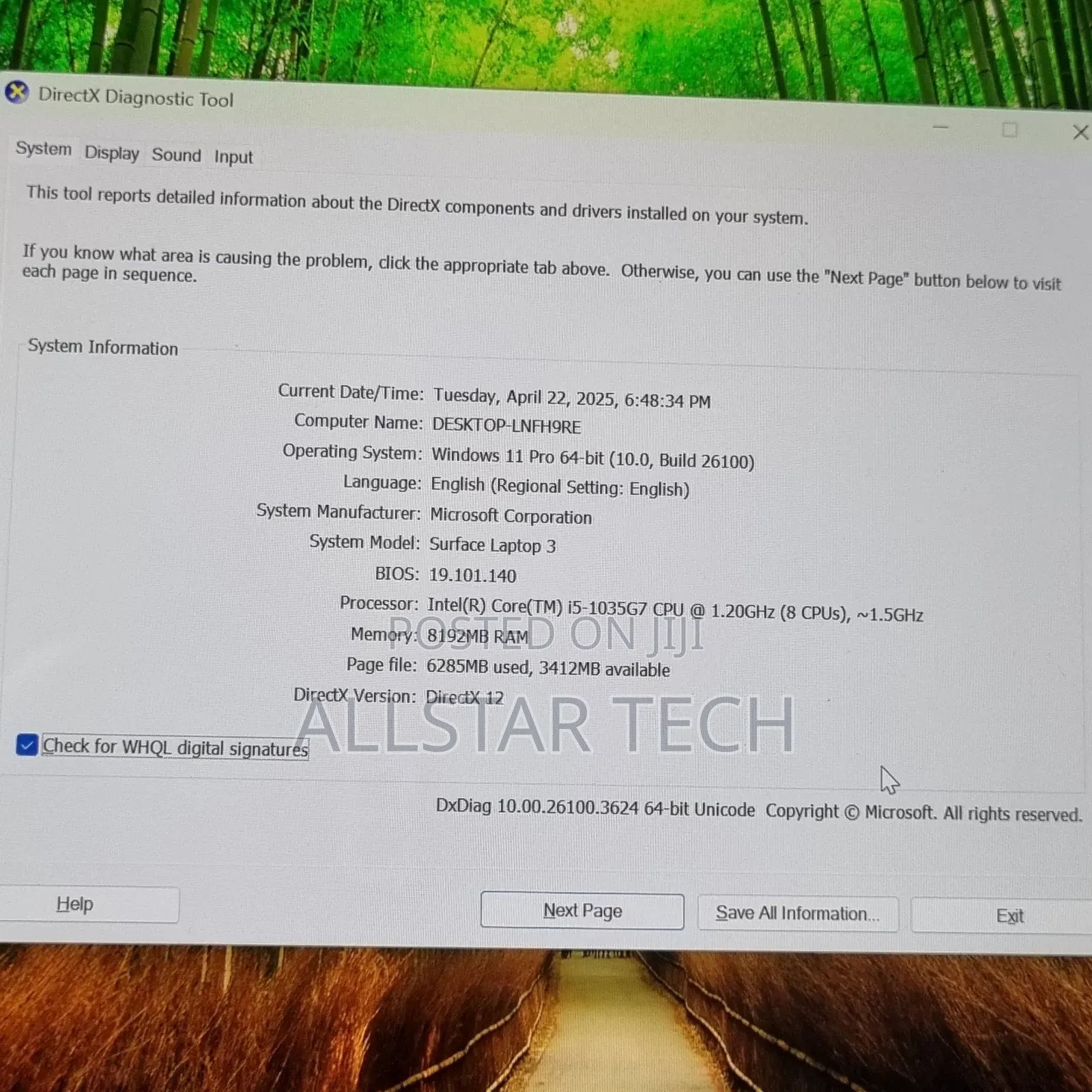 Laptop Microsoft Surface Laptop 3 8GB Intel Core i5 SSD 256GB