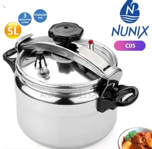 Good Working- Pressure -Cooker- 5 -Litres- Stainless Steel