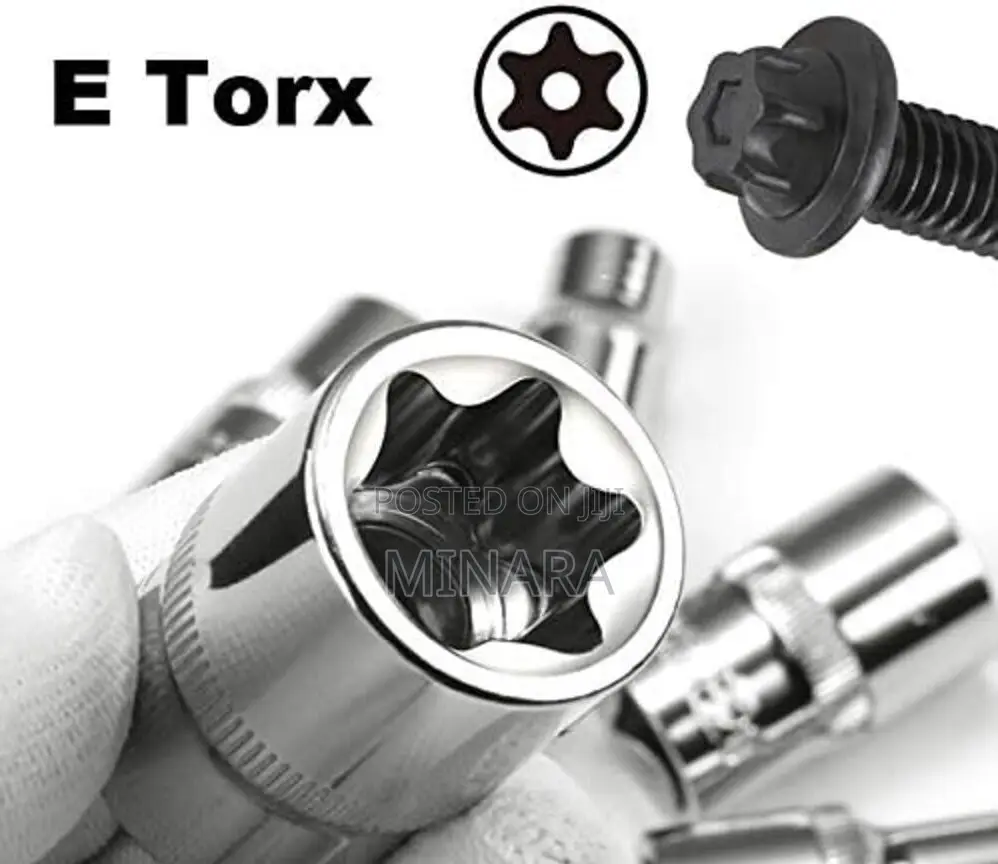 14 PCS Female E Star Torx Socket Set E4-E24, E-Torx
