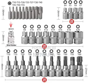 34 PCS Torx Bit Socket Set