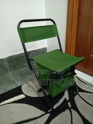 Foldable Camping Chair With Storage Pouch*