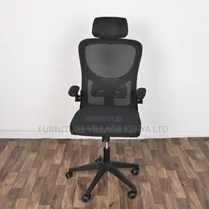Office Chairs:Mesh Rotating Desk Chair With Sleek Arm Design