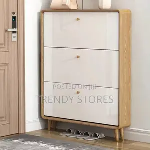 Wooden Bucket Flip Shoe Rack