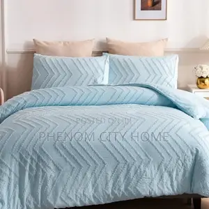 Pink Cozy Tufted Wave Design Duvet Cover Set