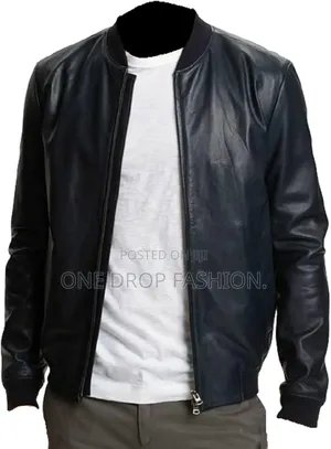 Faux Men Leather Jacket
