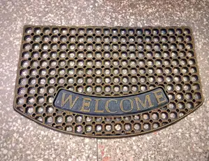 Quality Brown Welcome Rubber Mat