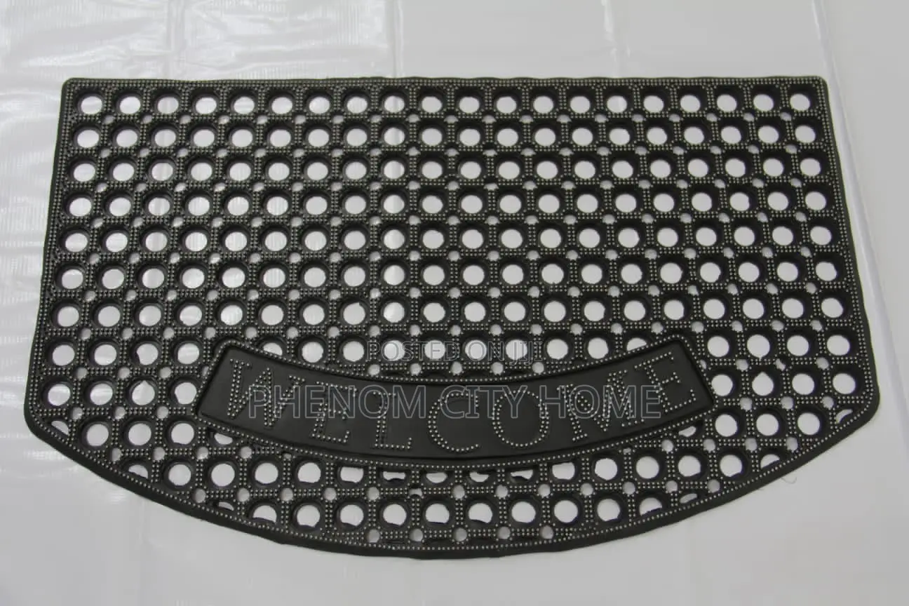 Classy Black Heavy Duty Welcome Rubber Mats