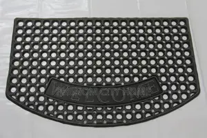 Classy Black Heavy Duty Welcome Rubber Mats