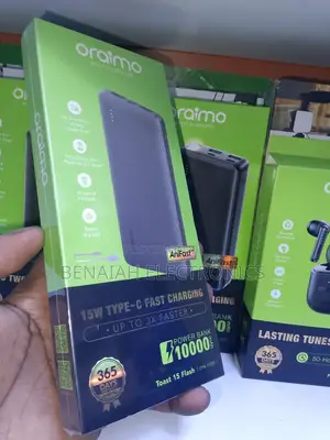 10000 Mah Oraimo Powerbank.Type C in Out