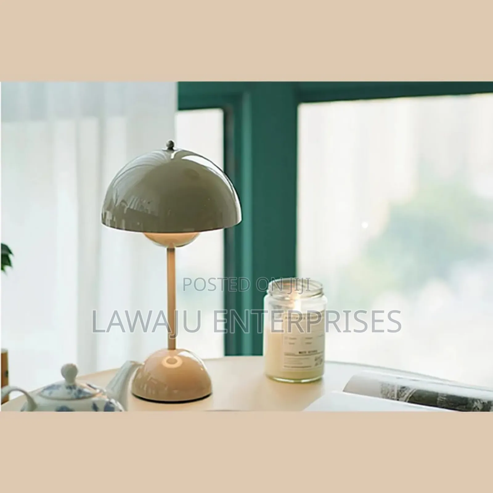 Green Rechargeable Table Lamp