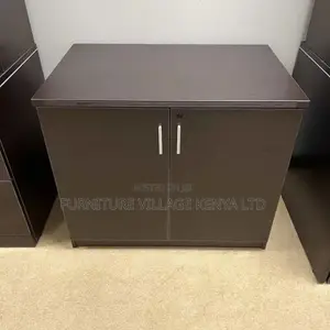 Cabinets: Mini Wooden Office Credenza With Dual Doors