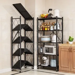 Foldable 5 Tier Kitchen Rack