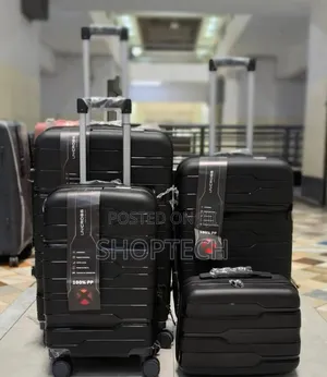 Size 4 Fashion 4 in 1 Unbreakble Laxurious Rubber Suitcase