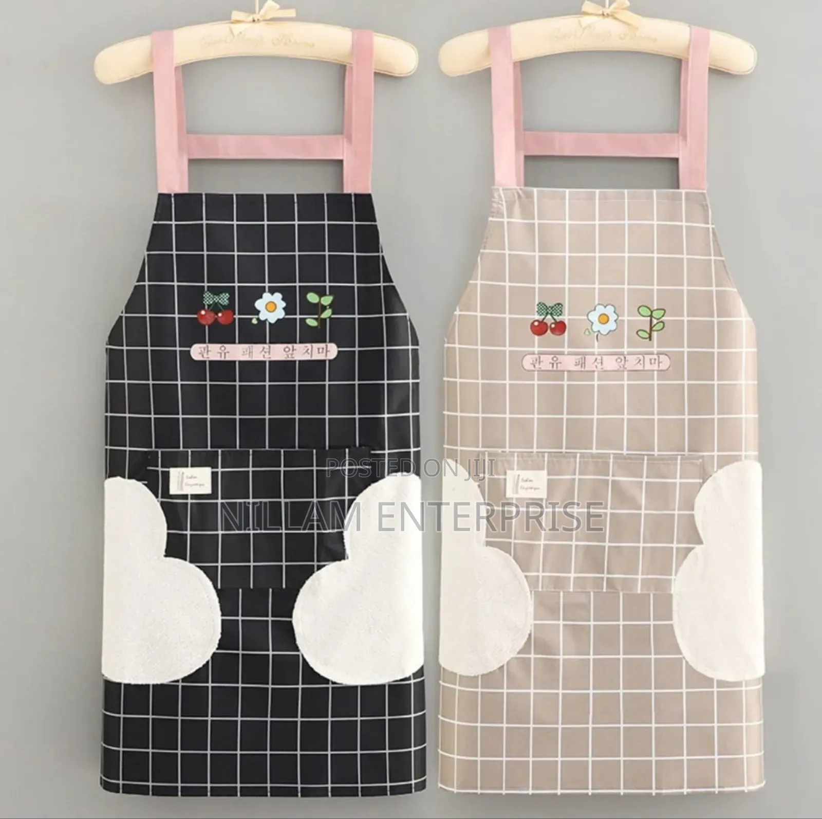 Waterproof Cute Checked Floral Aprons