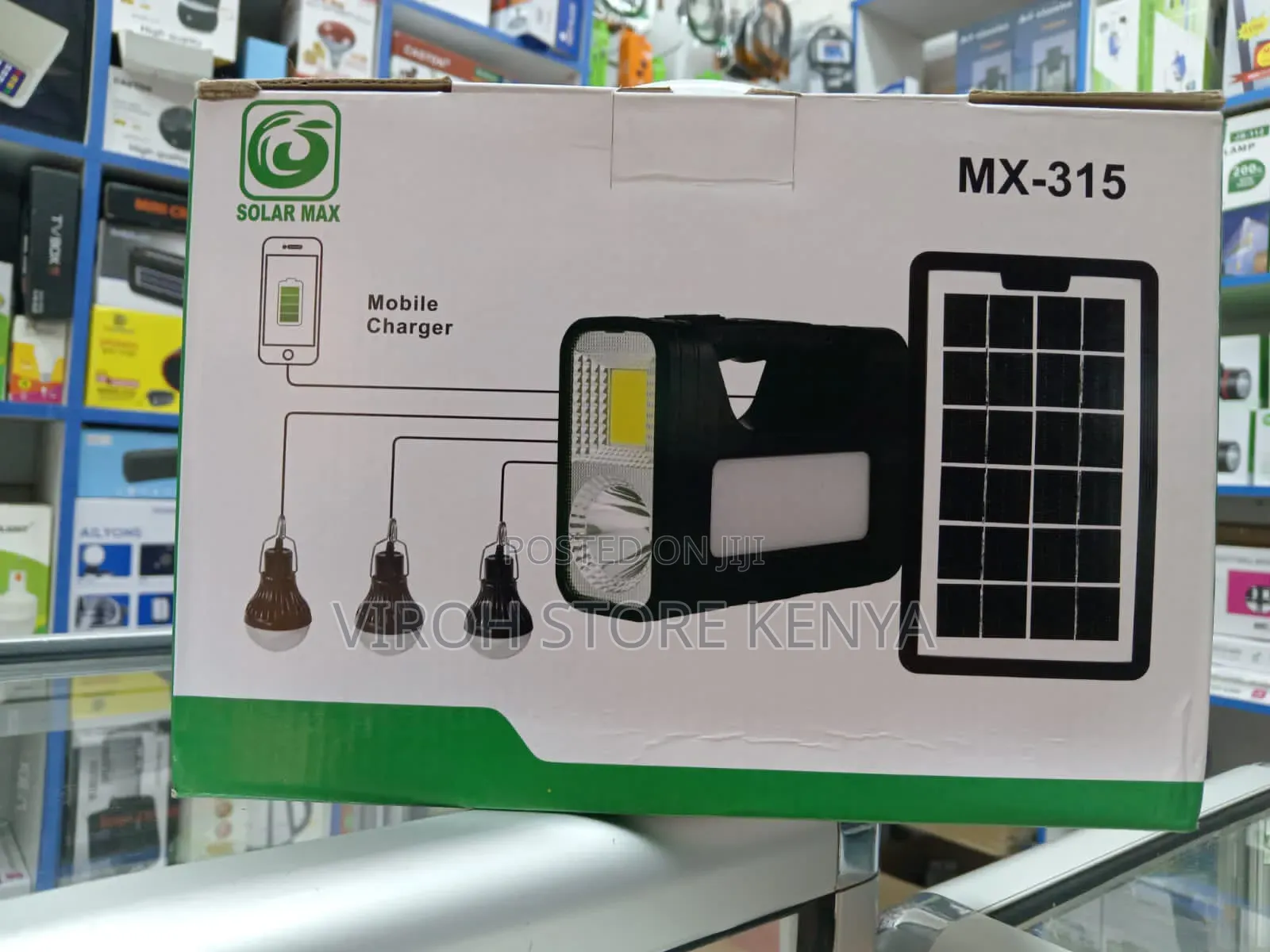 Solarmax Mx315 Emergency Lamp Home Lighting System 3 Bulbs