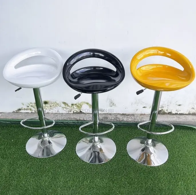 Office Stools: Round Multi-Color Plastic Lifting Bar Chair