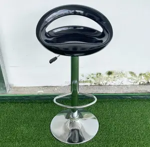 Office Stools:Office Plastic Gas-Lift Bar Stool – Round Seat