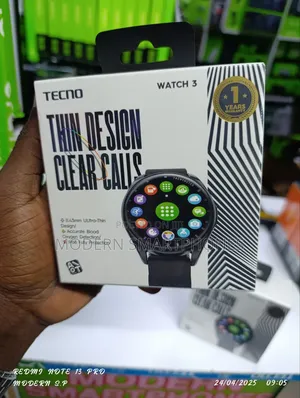 Tecno TSP-W03 Watch 3 Smart Watch, 1.39′′ Ip68 Bluetooth